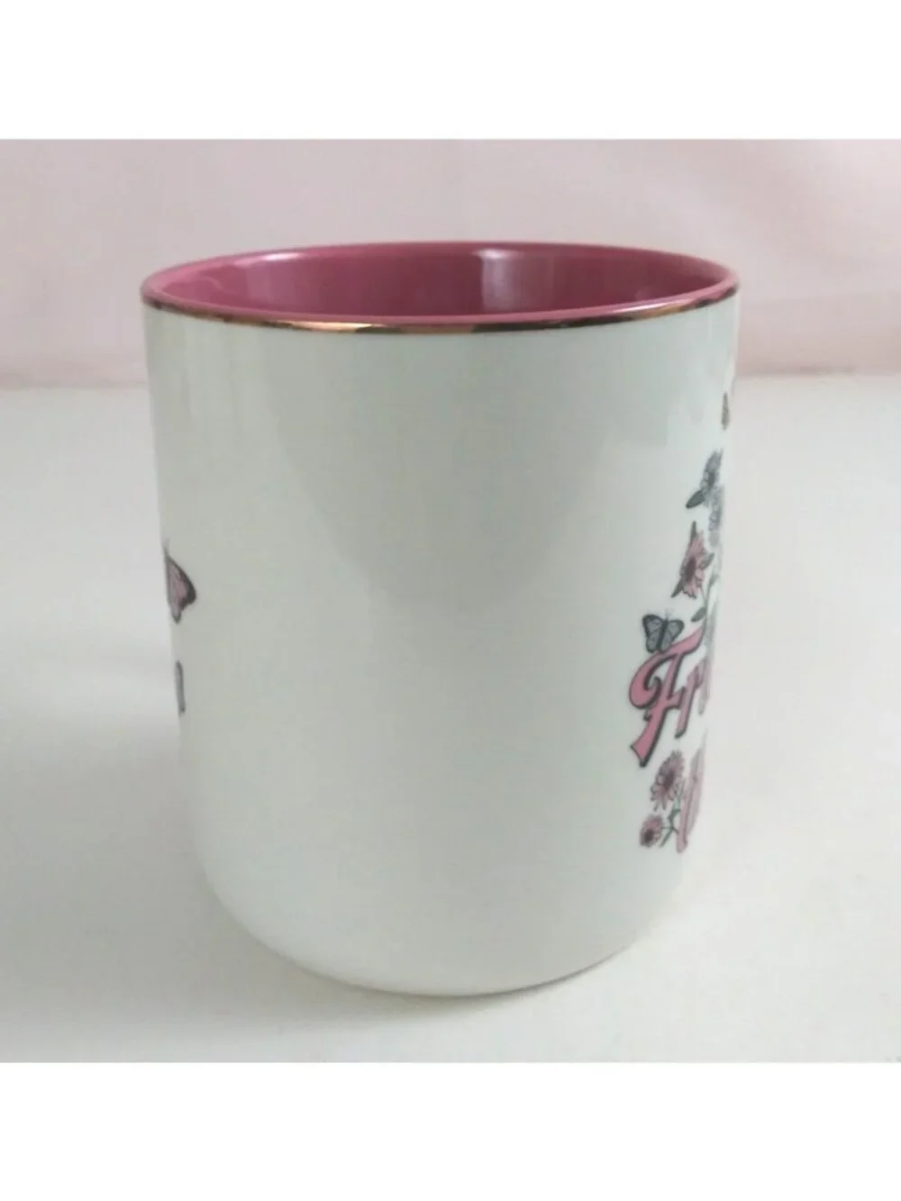 Friendship Is Good For The Soul Floral Butterfly Design Coffee Cup With Box